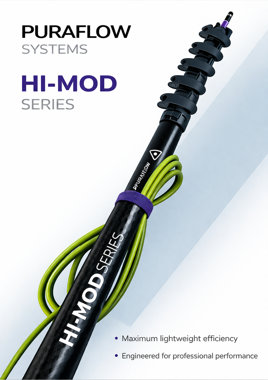 HI MOD (HM) Carbon Fibre Telescopic Poles - 70ft - (21.33m) - Extended Length