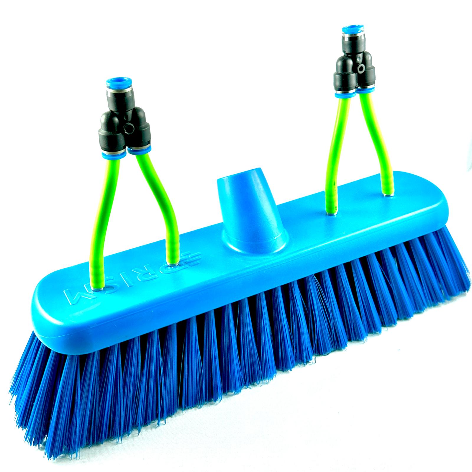 10" Medium Brush Head With 4 Jet Nozzles and 5mm Pipe - Blue