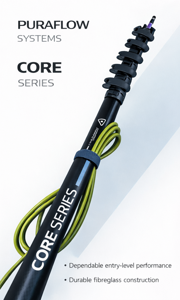 CORE Telescopic Poles - 35ft - (10.66m) - Extended Length