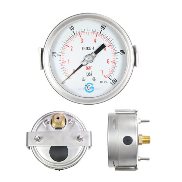 10 Bar Pressure Gauge - Rear Entry