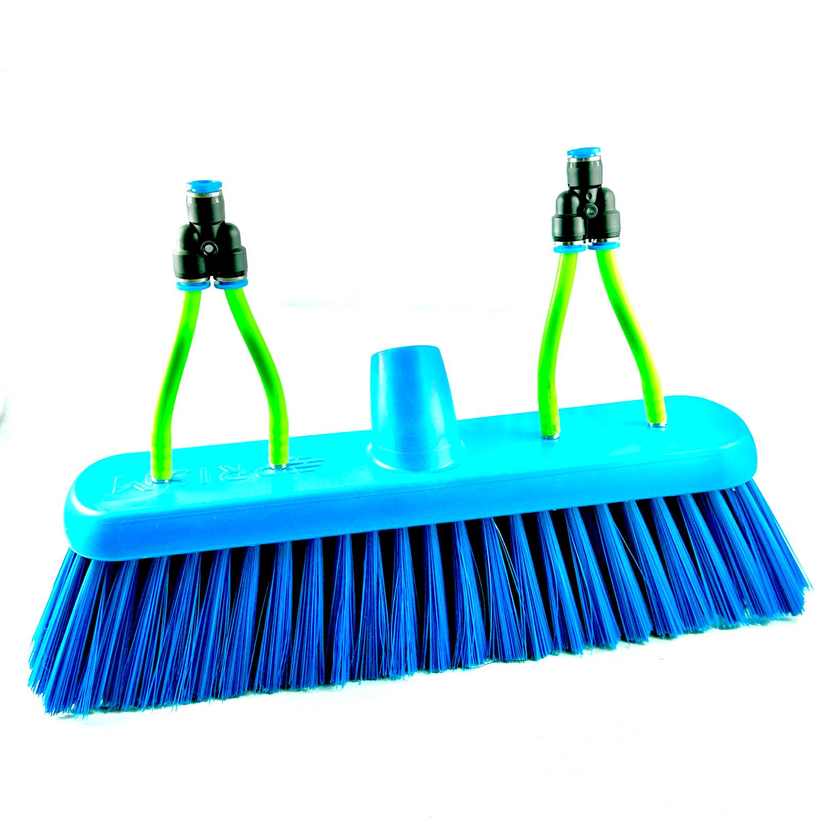 10" Medium Brush Head With 4 Jet Nozzles and 5mm Pipe - Blue