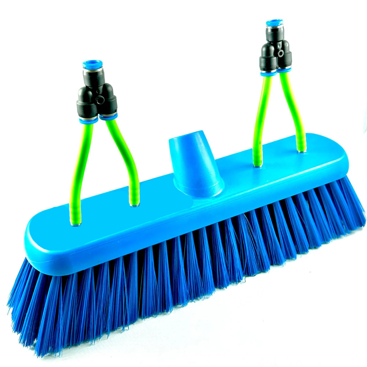 Brush Head (Soft) With Jet Nozzles (4) - 5mm Y Fittings Included - Blue