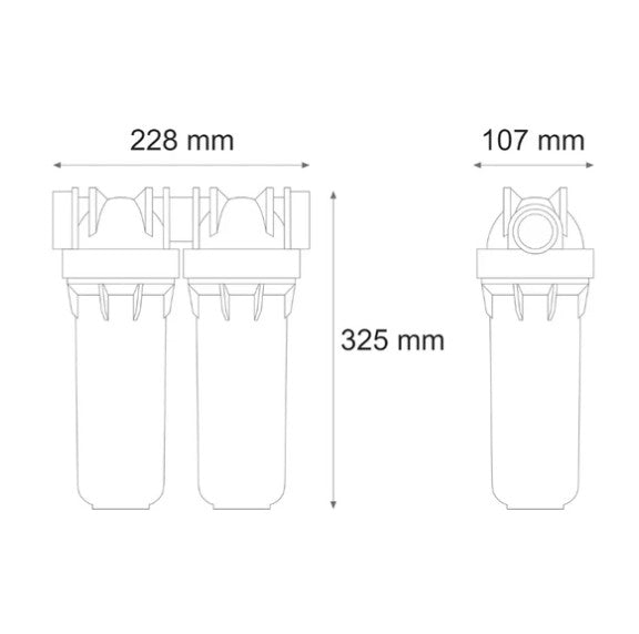 10' Standard Filter Housing - Double